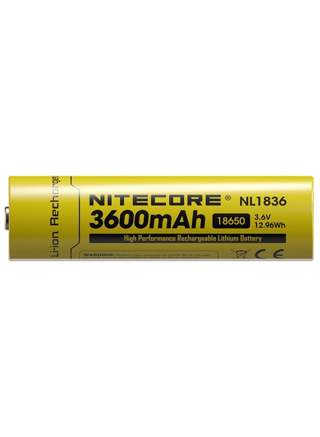 NITECORE Nitecore High-performance Li-ion Rechargable Battery - Nl1836 - Image 1