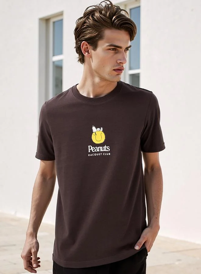 Splash FAV Snoopy Dog Print T-shirt