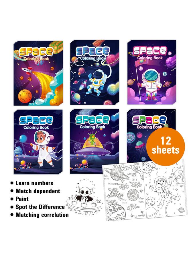 الأزرق جي دبليو تلوين هذا الكوكب مجموعة الكون الصبي الكرتون الكتابة على الجدران ملء هذا الحزب لعبة التلوين هذه المجموعة - Image 2