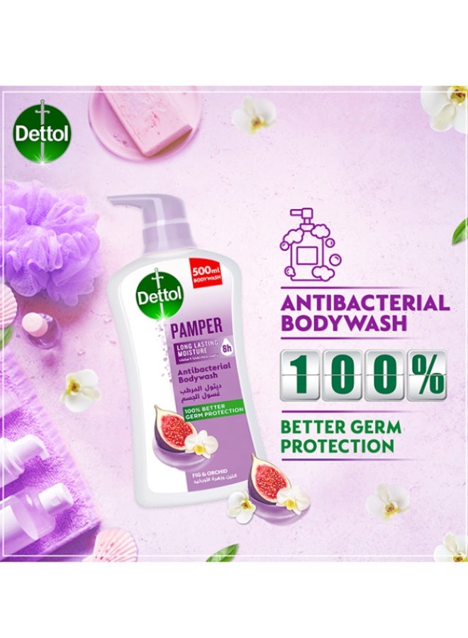 Dettol Pamper Showergel And Bodywash Fig And Orchid Fragrance 500ml - Image 5