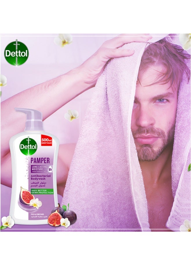 Dettol Pamper Showergel And Bodywash Fig And Orchid Fragrance 500ml - Image 3