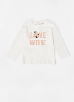 Baby Girls Slogan T-Shirt