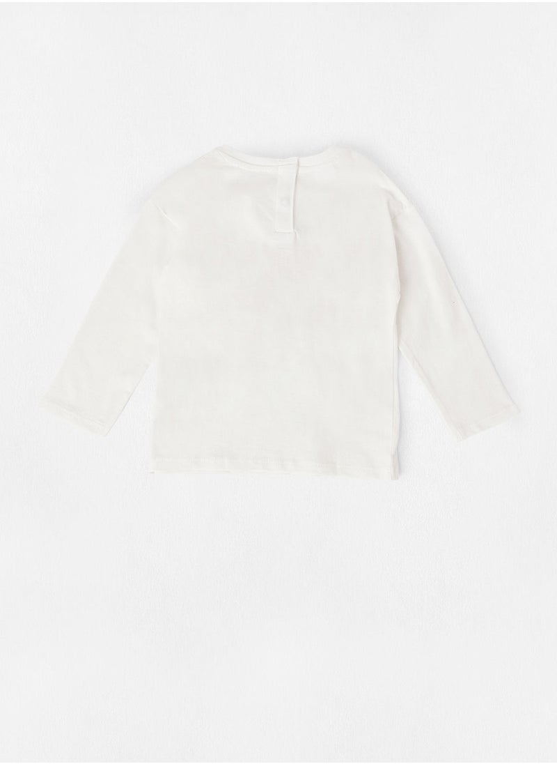 MANGO - Baby Girls Slogan T-Shirt - Image 1