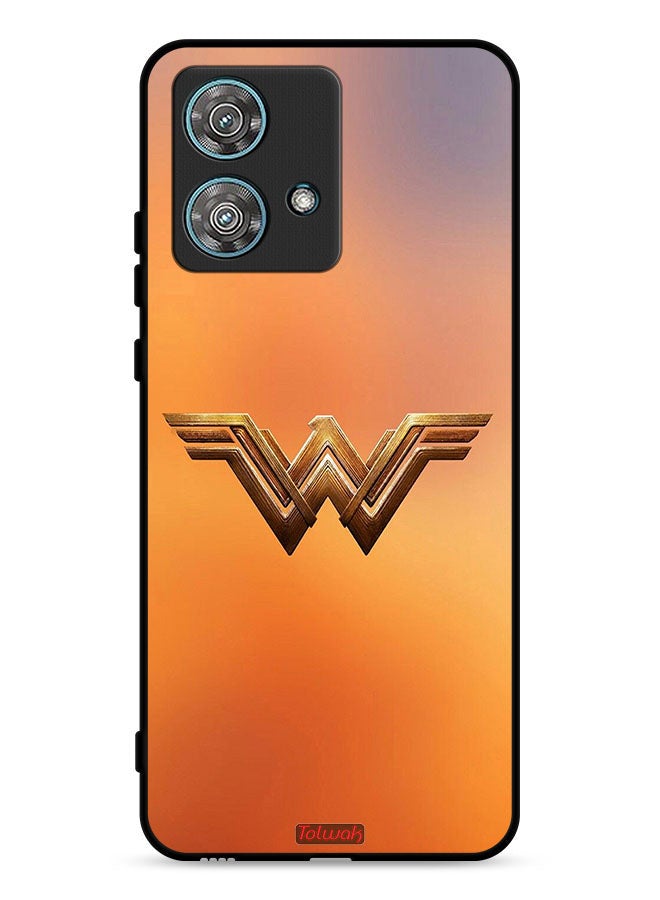 Tolwak Motorola Edge 40 Neo 5G Protective Case Cover Wonder Women Logo  - Image 1