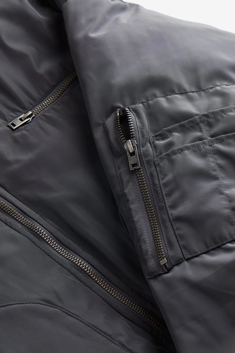 اتش اند ام جاكيت بومبر محشو بالزغب