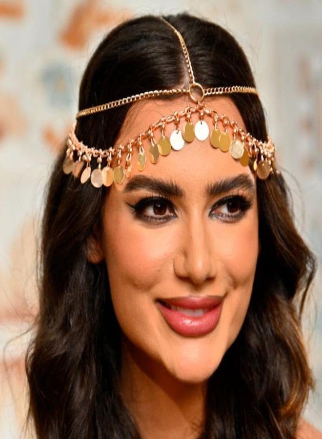 يان سلسلة رأس يان الذهبية المرصعة بالترتر للنساء - Image 3