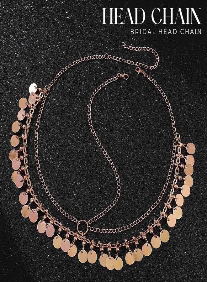 يان سلسلة رأس يان الذهبية المرصعة بالترتر للنساء - Image 2