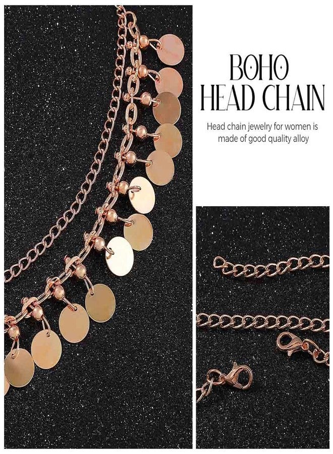 يان سلسلة رأس يان الذهبية المرصعة بالترتر للنساء - Image 5