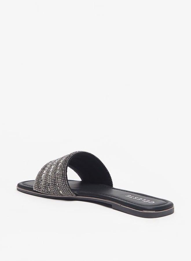 سيليست صنادل نسائية سهلة الارتداء مزينة - Image 2