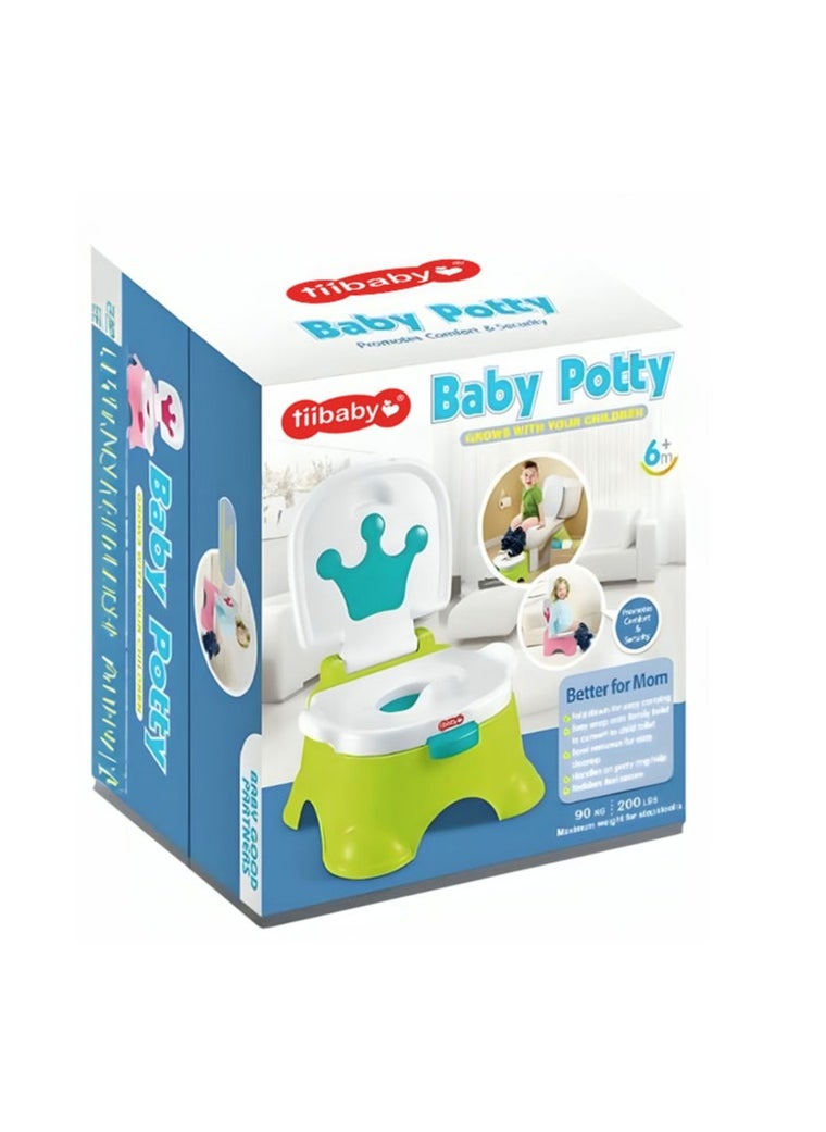 tiibaby 3-In-1 Royal Baby Potty Step Stool - Pink  - Image 3