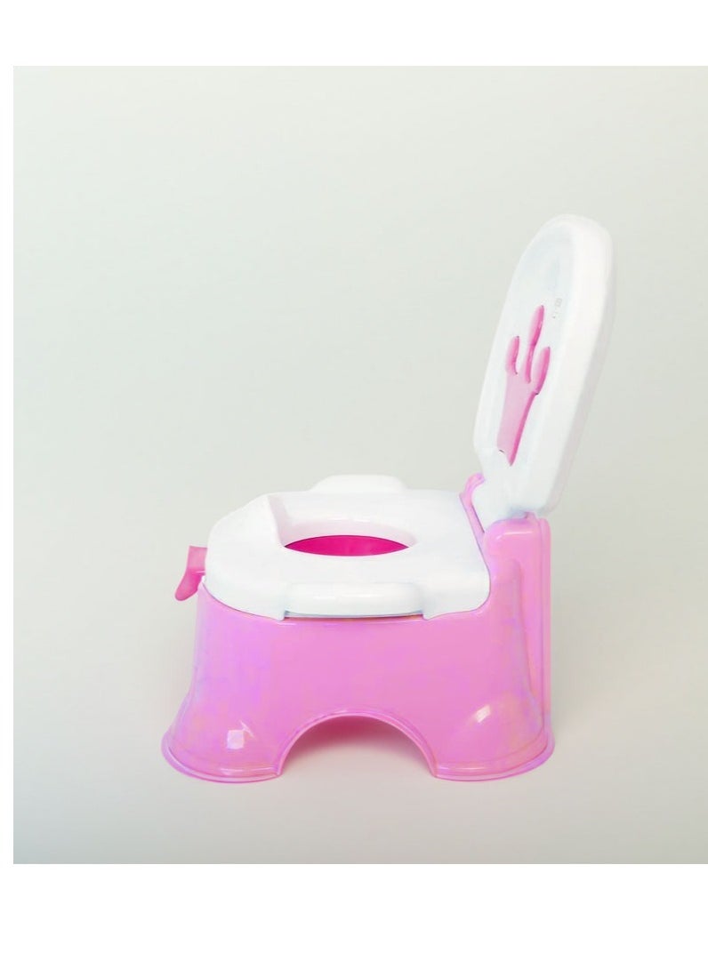 tiibaby 3-In-1 Royal Baby Potty Step Stool - Pink  - Image 4