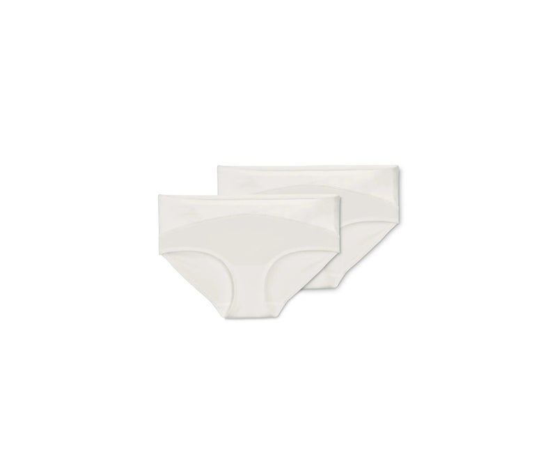 Tchibo Women 2 Pieces Plain Pull On Panty, White - Image 2