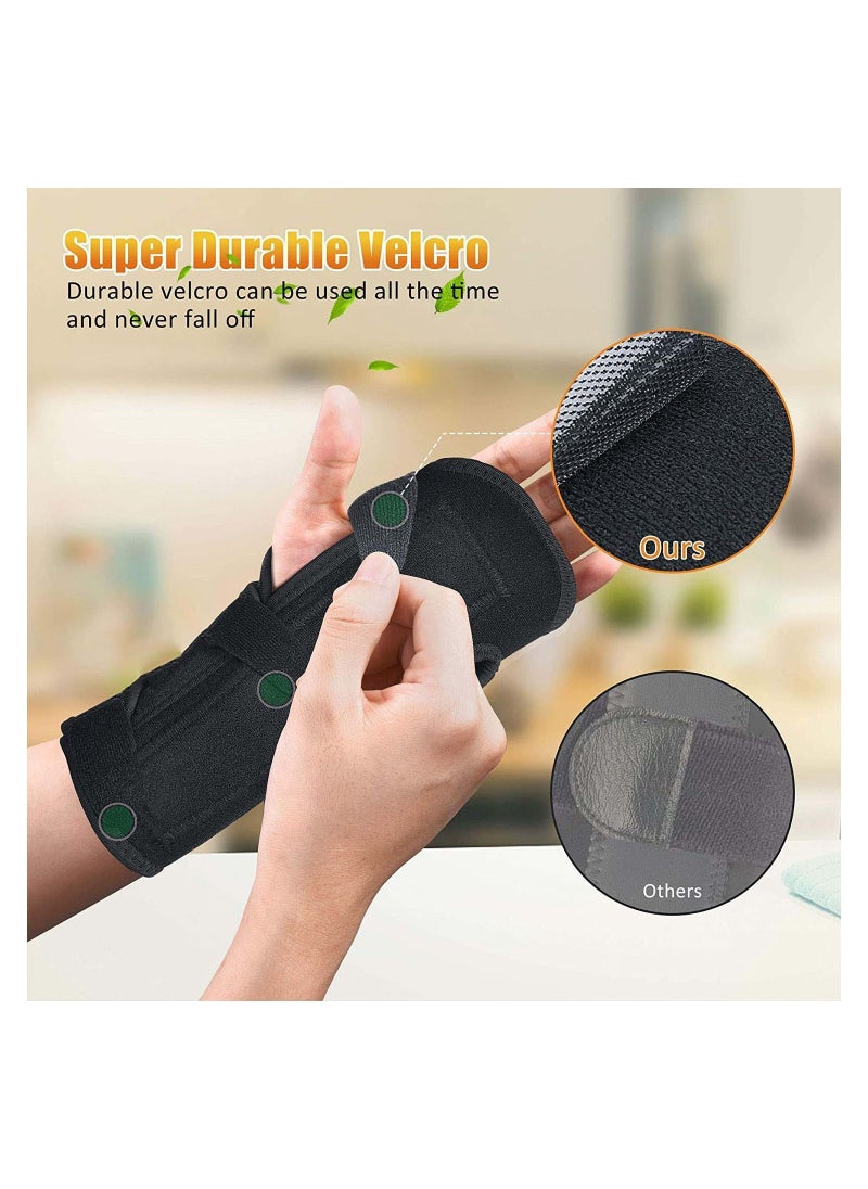 NIBEMINENT Wrist Brace for Carpal Tunnel Night Sleep Support Splint Great Pain Sprain Sports Injuries Joint Instability Suitable Left and Right Hands  - Image 4
