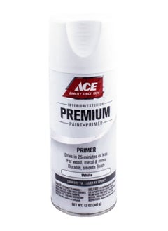 ACE Premium Smooth Enamel Primer Spray Paint White 12 oz 17030 