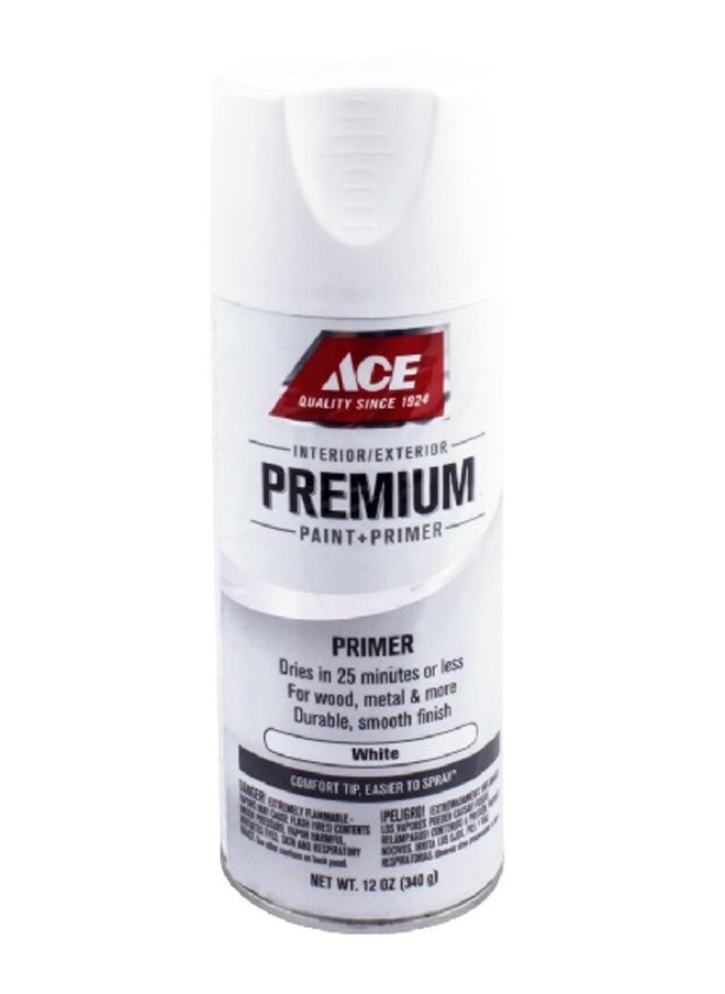 ACE Premium Smooth Enamel Primer Spray Paint White 12 oz 17030 