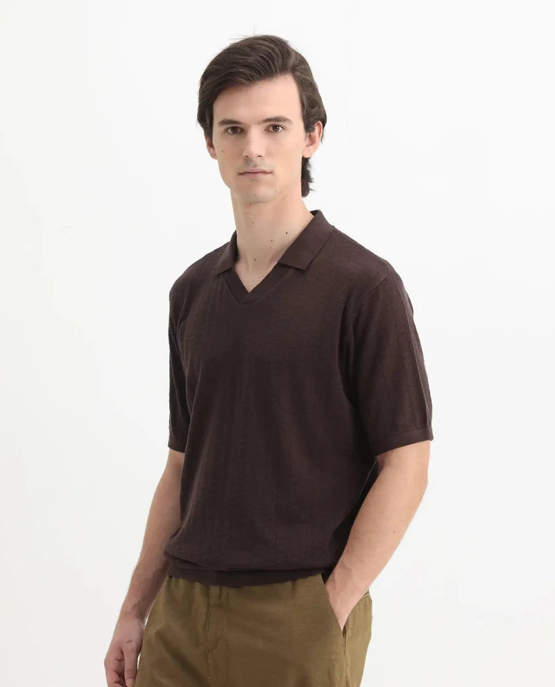 Rare Rabbit Men's Regular Fit Plain Polo