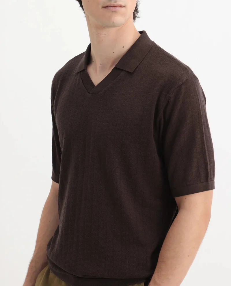 Rare Rabbit Men's Regular Fit Plain Polo