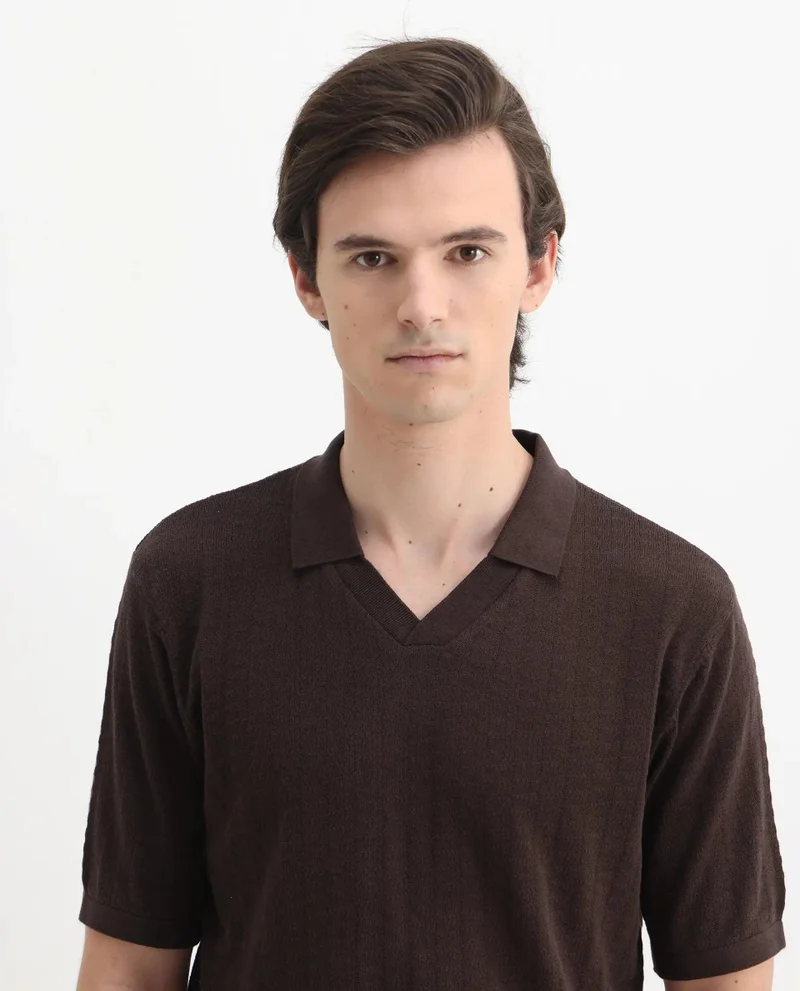 Rare Rabbit Men's Regular Fit Plain Polo