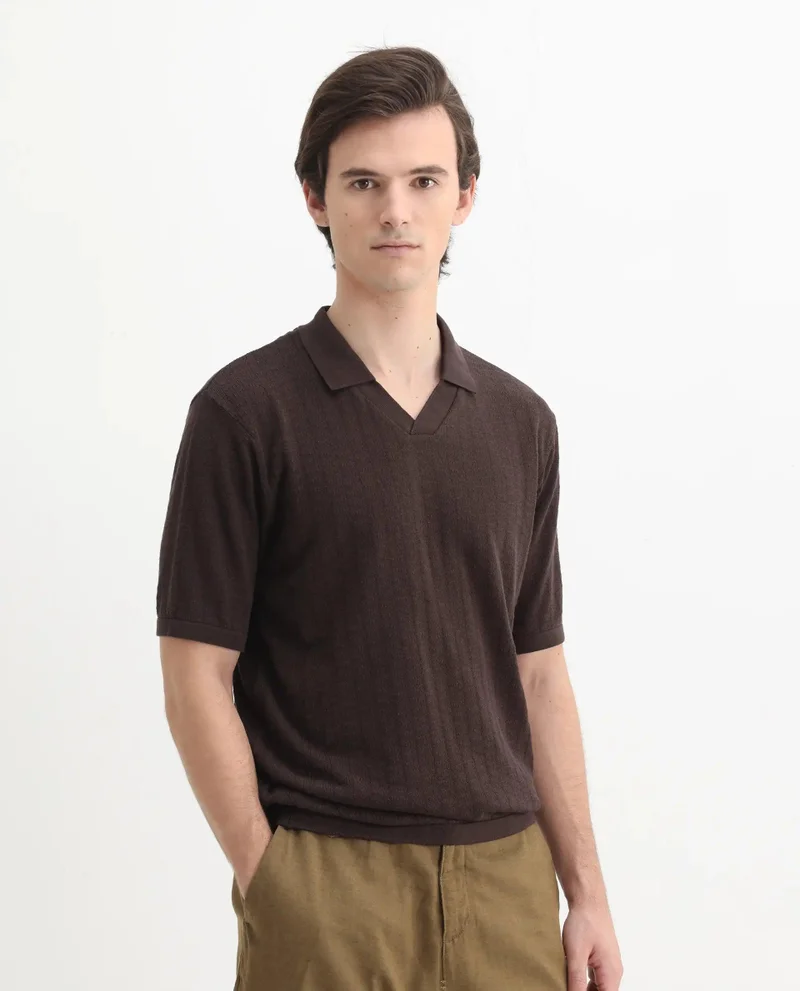 Rare Rabbit Men's Regular Fit Plain Polo