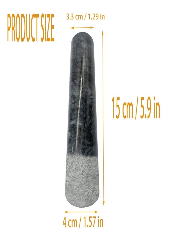 Daszui 6 in Granite Replacement Pestle (Only Pestle [Mortar is not Included]) Black Polishing - Image 2