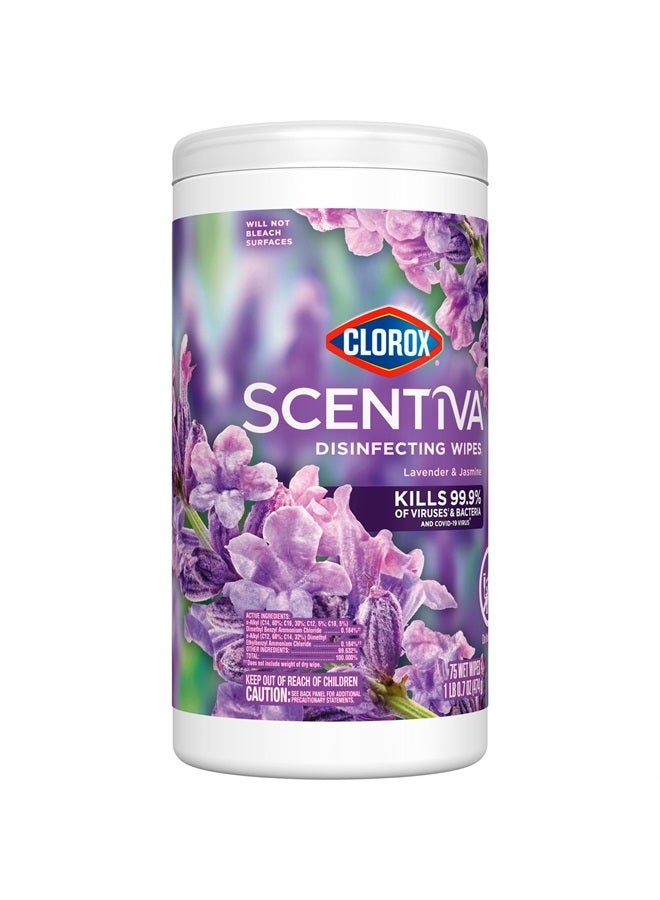 Clorox مناديل تعقيم خالية من المبيضات سسينتيفا، لافندر توسكاني وياسمين - Image 3