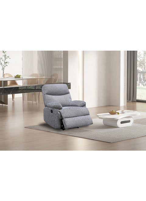 Pro Recliner Chair – Comfortable Fixed Design, Soft Fabric, 1-Year Warranty – Light Brown Color