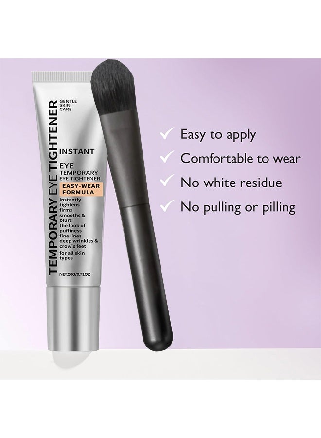 بيتر توماس روث شد مؤقت للعين، شد مؤقت للعين الفوري، شد العين المثالي - برايمر شد فوري مع حمض الهيالورونيك وفيتامين E، تركيبة سهلة التطبيق لرفع نهائي ولمسة نهائية ناعمة، يرطب وينعش العيون المتعبة، مع فرشاة - Image 2