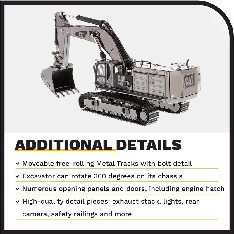 Diecast Masters Caterpillar 390F L Hydraulic Excavator 1:50 Scale Model - Image 5