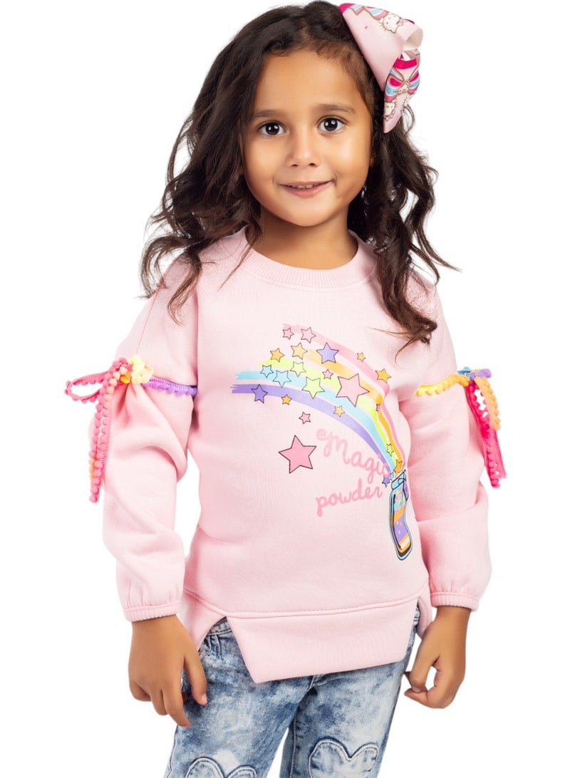 تشويس بيجامة بناتي سويت شيرت ريمبو – تصميم عصري ومريح – كود 215