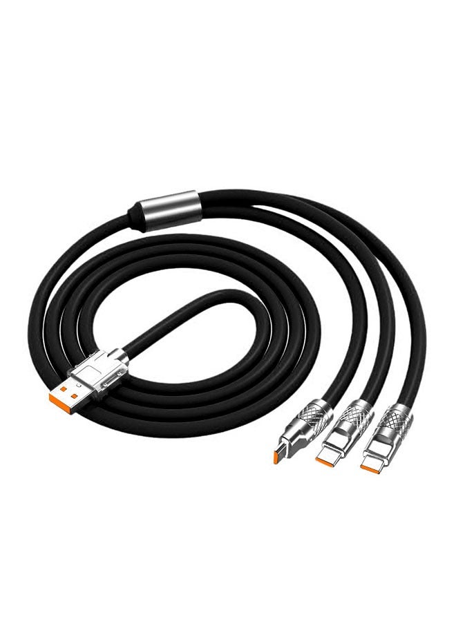 كوكونات التيار العالي 3 بوصة كابل الشاحن السريع كابل الشحن متعدد الوظائف 120 وات، بدلة لأجهزة - Image 1