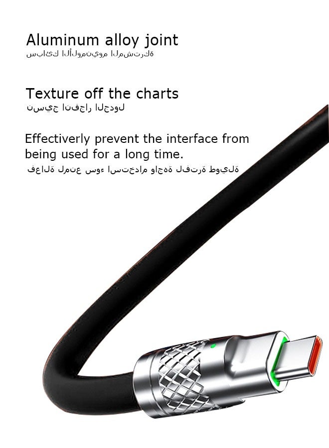 كوكونات التيار العالي 3 بوصة كابل الشاحن السريع كابل الشحن متعدد الوظائف 120 وات، بدلة لأجهزة - Image 5