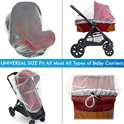 Kolar Polyester Infants Washable Stroller, Carrier, Pram, Car Seat & Cradle Anti Mosquito Net (White) - Image 2