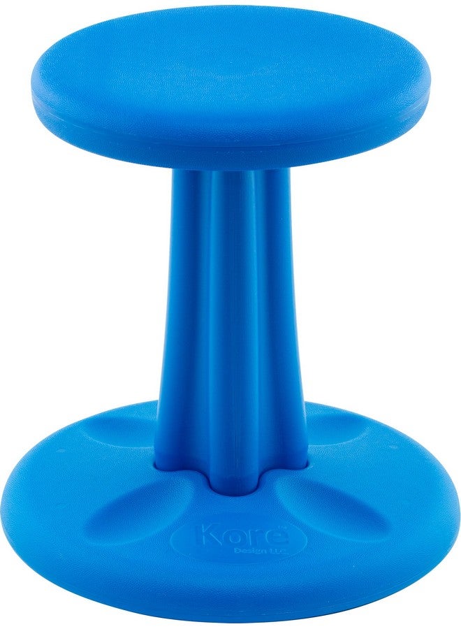 KORE DESIGN LLC KORE Design Wobble Stool Chair, Girls + Boys Kid Desk Stools, Ergonomic Small Office Chairs, Flexible Seating for Active Child, ADD/ADHD, Classroom, School, Home, Kids (14in), Age 6-7 yrs, Blue  - Image 1