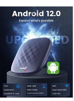 Carlinkit 2023 Android 12.0 Carlinkit CarPlay Ai Box, 4+64G, Pro Series with Premium Qualcomm 8-cores, Built-in Multimedia 3-in-1 Adapter / Google Play / Android Auto, Only for Cars with OEM Wired CarPlay  - Image 2