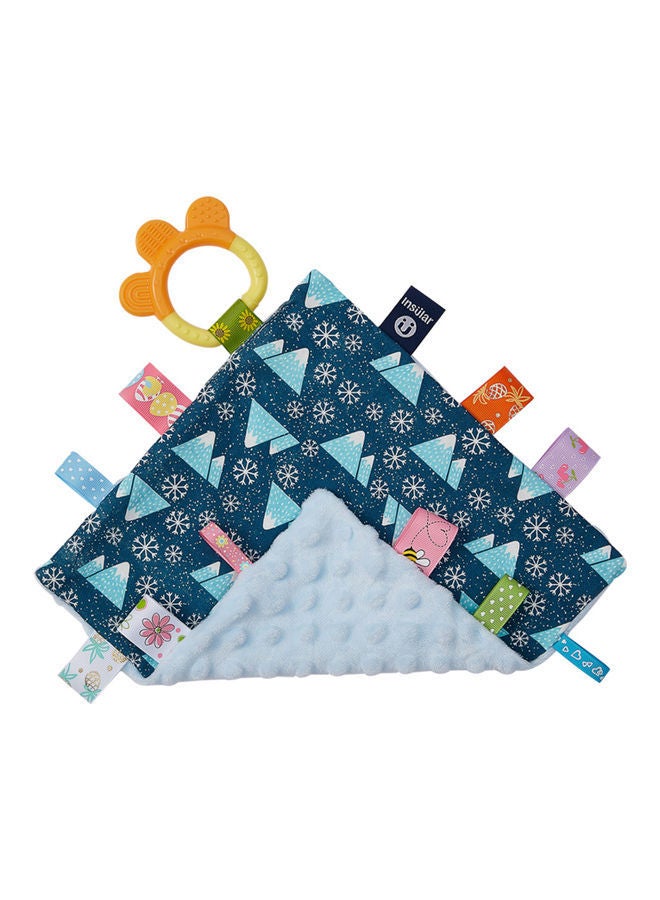 NIBEMINENT Baby Appease Towel Soothing Security Blanket With Colorful Tags - Image 1