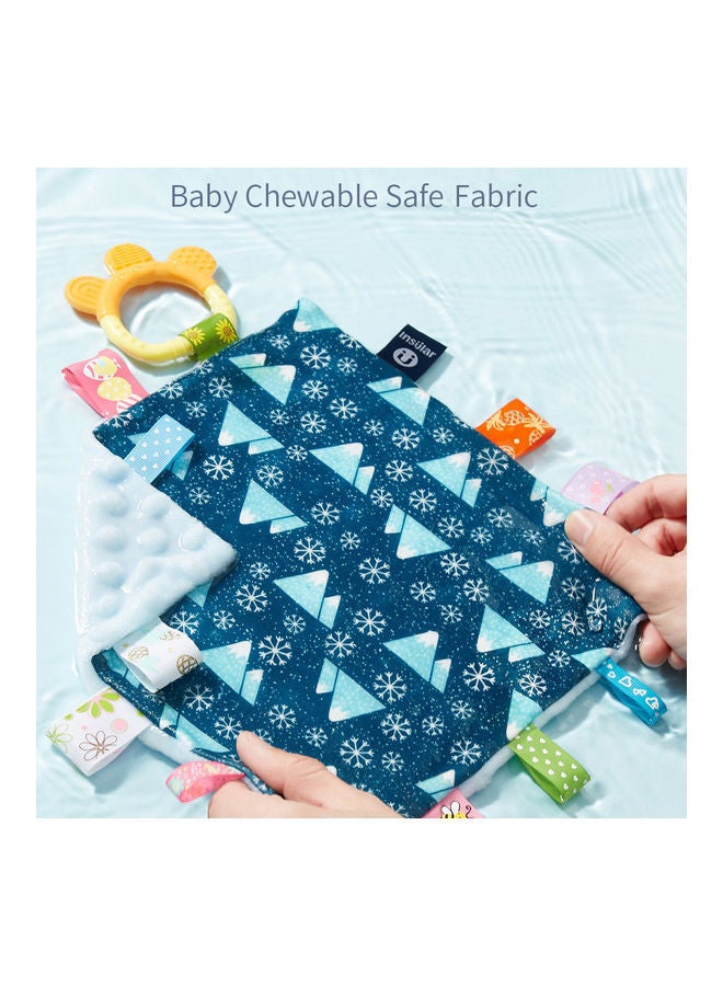 NIBEMINENT Baby Appease Towel Soothing Security Blanket With Colorful Tags - Image 2
