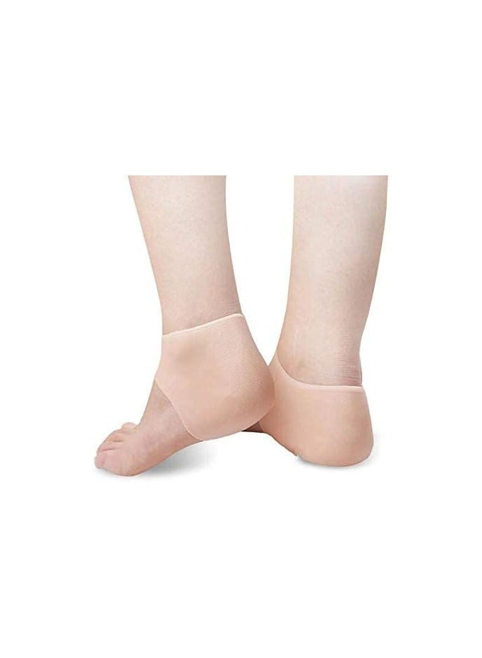 Spaceshoop Breathable silicone heel protector for plantar fasciitis reduces pressure on the heel and relieves heel pain and cracks in the heel - Image 4