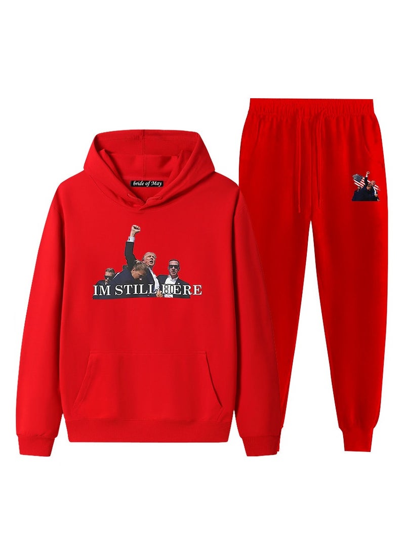 KUYING New Trump Printed Long Sleeved Sports Suit - Image 1