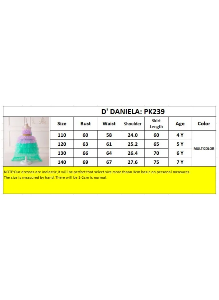 D'Daniela D' Daniela - Enchanted Sea Princess Gown - Multicolor