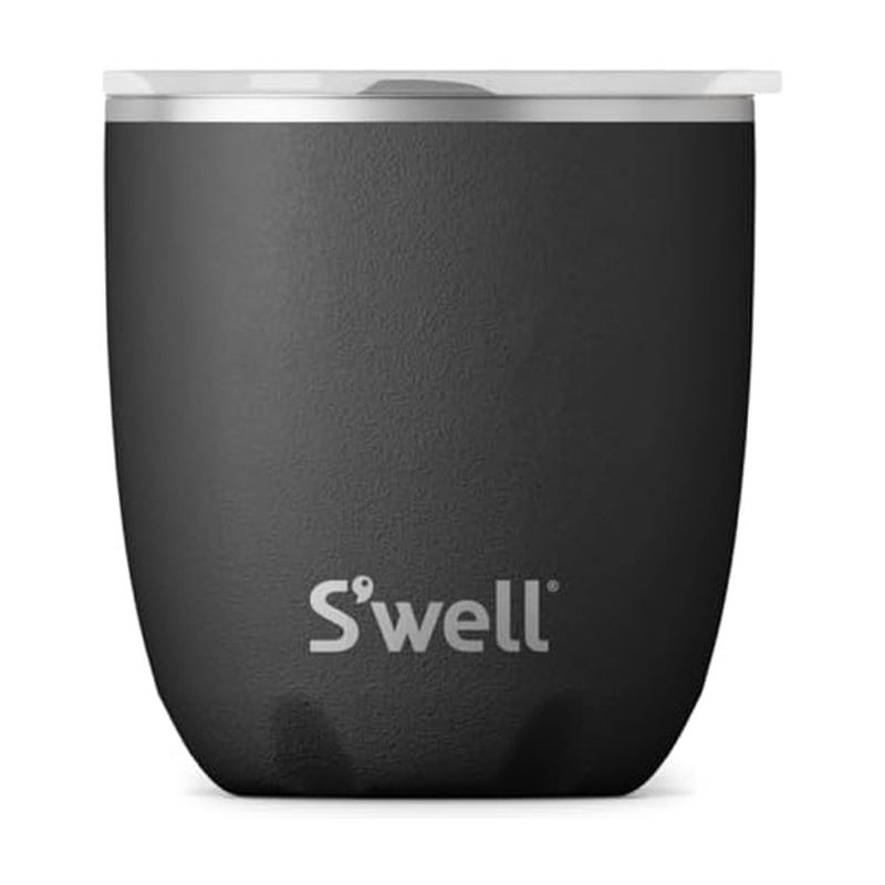 Swell Stainless Steel Tumbler with SlideOpen Lid 10oz Onyx Triple Layered Vacuum Insulated Containers Keeps Drinks Colder and Hotter for Longer BPA Free
