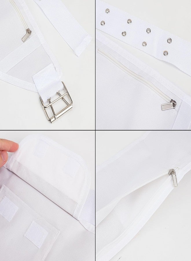 BXT Adjustable Ihram Hajj Umrah Haji Waist Belt with Front Pockets and Zippered Compartments - Fits Up to 50" Waist - Ihram Belt for Hajj and Umrah - Image 5