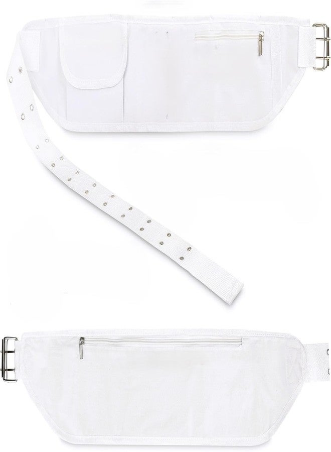 BXT Adjustable Ihram Hajj Umrah Haji Waist Belt with Front Pockets and Zippered Compartments - Fits Up to 50" Waist - Ihram Belt for Hajj and Umrah - Image 1