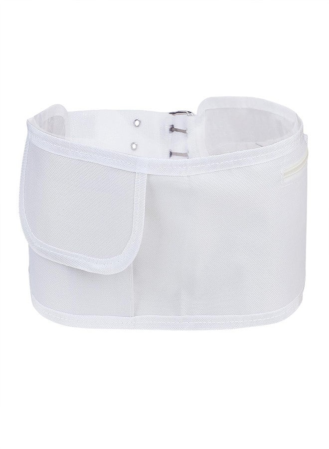 BXT Adjustable Ihram Hajj Umrah Haji Waist Belt with Front Pockets and Zippered Compartments - Fits Up to 50" Waist - Ihram Belt for Hajj and Umrah - Image 3