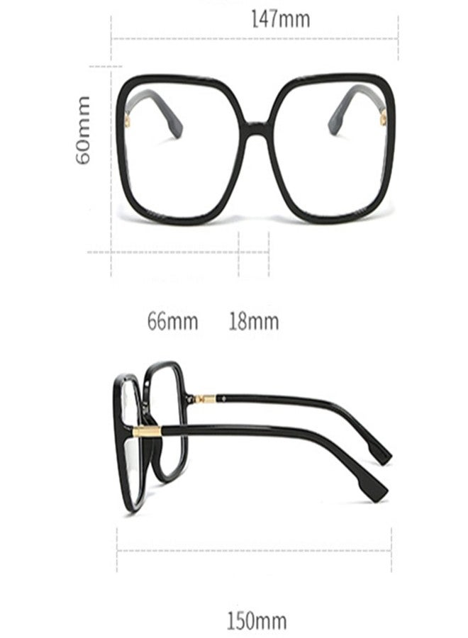 bullabulling Retro Square Reading Glasses For Women Blue Light Blocking Oversized Eyeglass Frames Large lens (green, 1.50, x) - Image 5