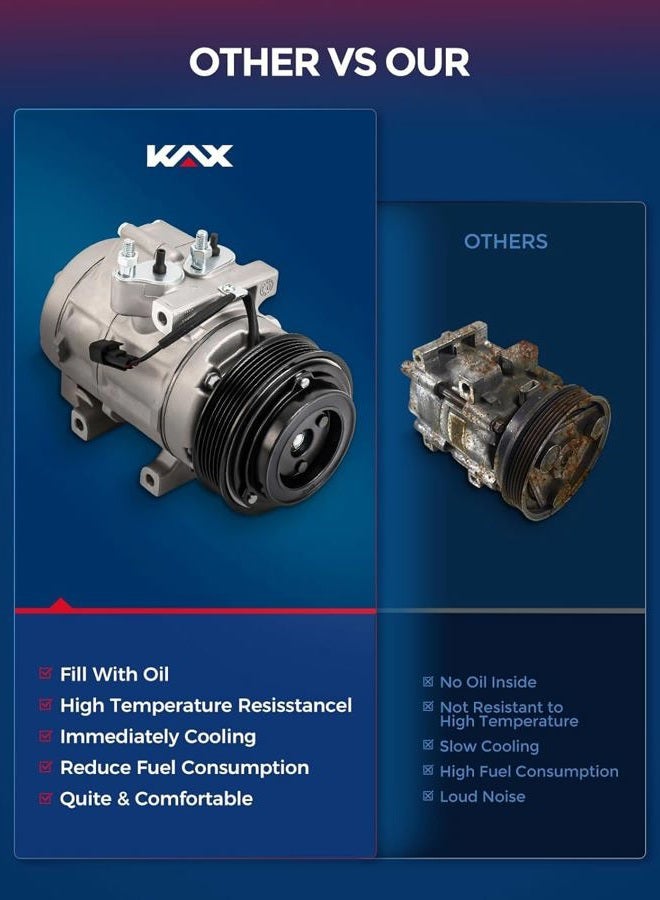 KAX AC Compressor Clutch Kit Corolla 2003-2008 Matrix 2003-2008 A/C Compressor Clutch Assy CO 27000C - Image 4