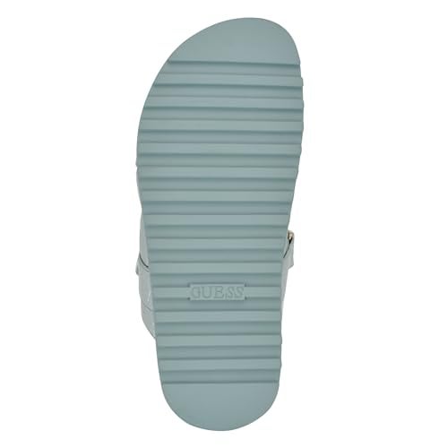 Guess Women's FABULON Sandal, Light Blue Patent Logo 450, 7.5 - Image 4