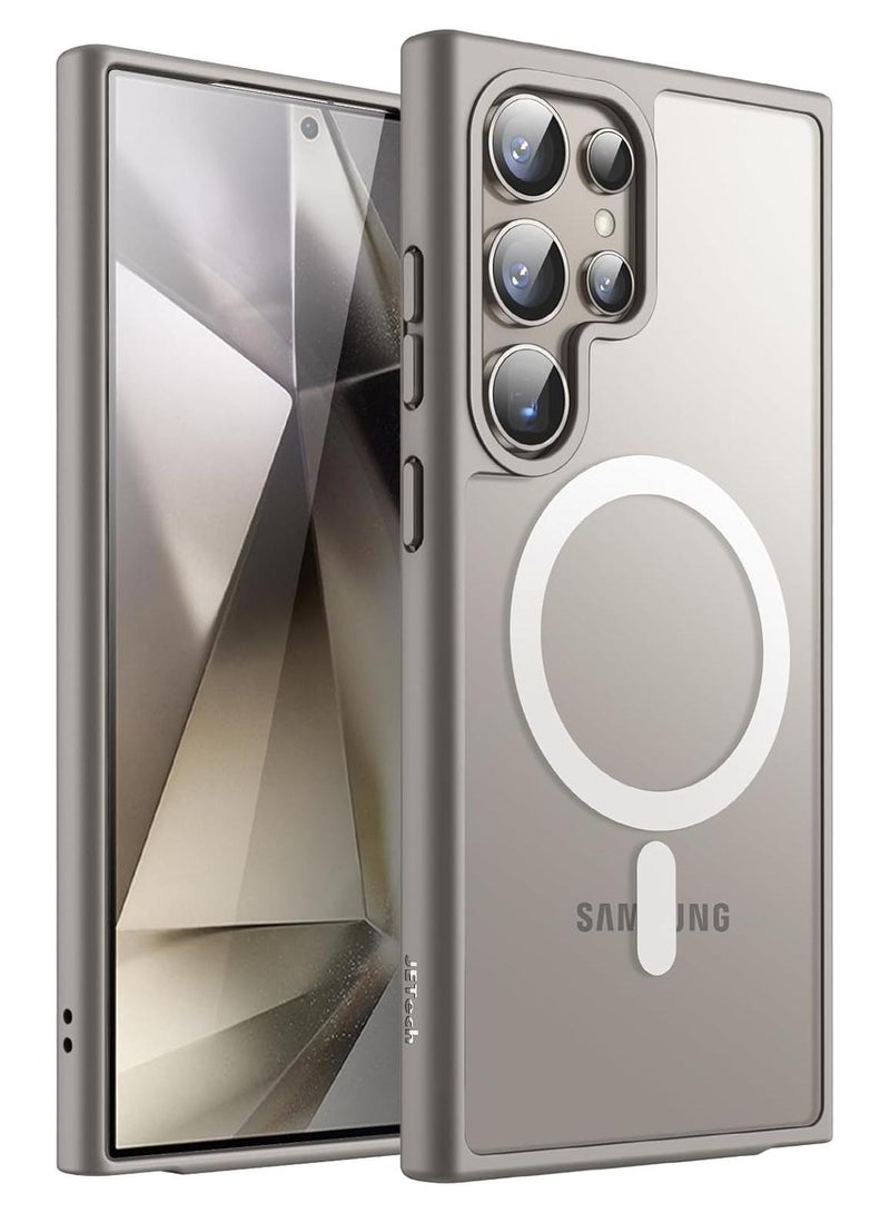 أكاليكس جراب مغناطيسي شفاف لهاتف Samsung Galaxy S23 Ultra [متوافق مع MagSafe]، غطاء خلفي شفاف رفيع لهاتف Samsung S23 Ultra (تيتانيوم طبيعي) - Image 1