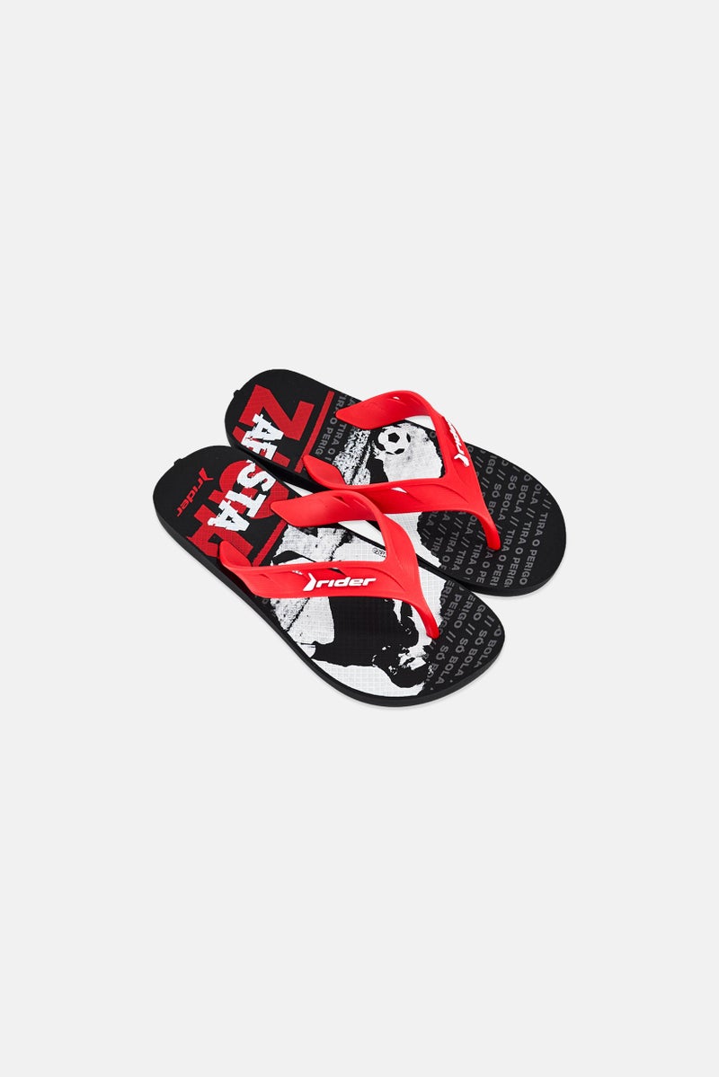 RIDER Kids Boy Street Ole Slip On Slippers, Multicolor - Image 2