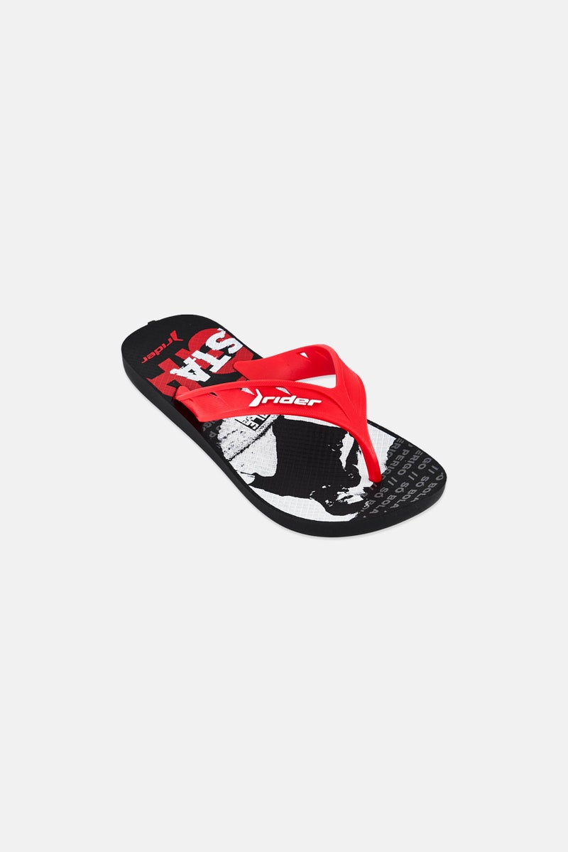RIDER Kids Boy Street Ole Slip On Slippers, Multicolor - Image 1