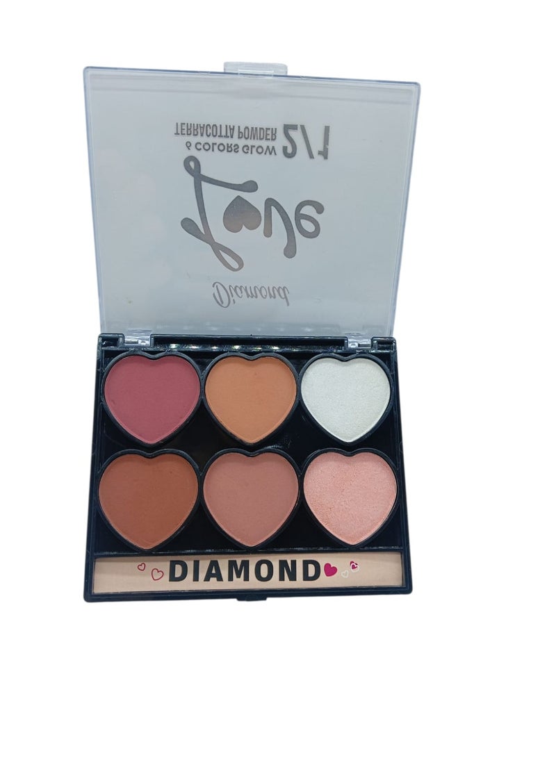 دايموند بلاشر دايموند شكل قلب – ٦ ألوان - Image 1